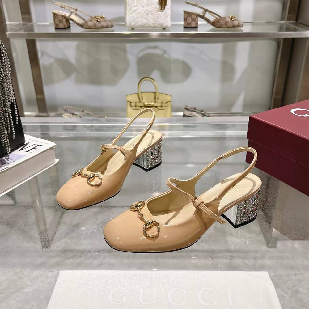 Gucci Women s Horsebit pump with Crystals