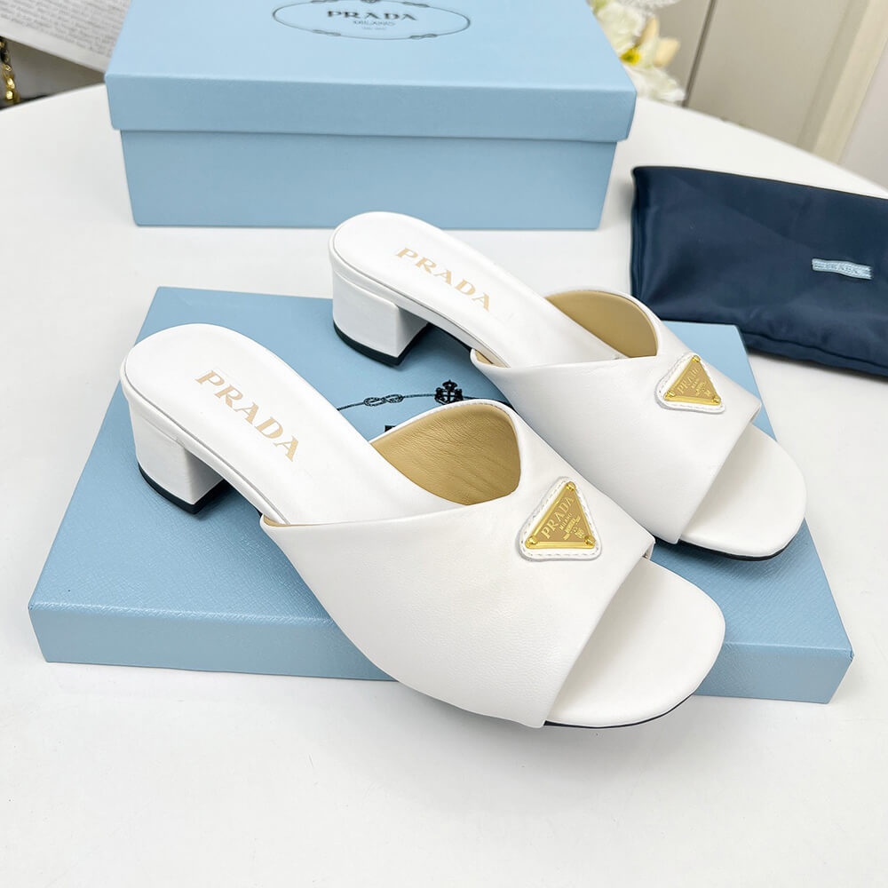 Prada Padded nappa leather sandals